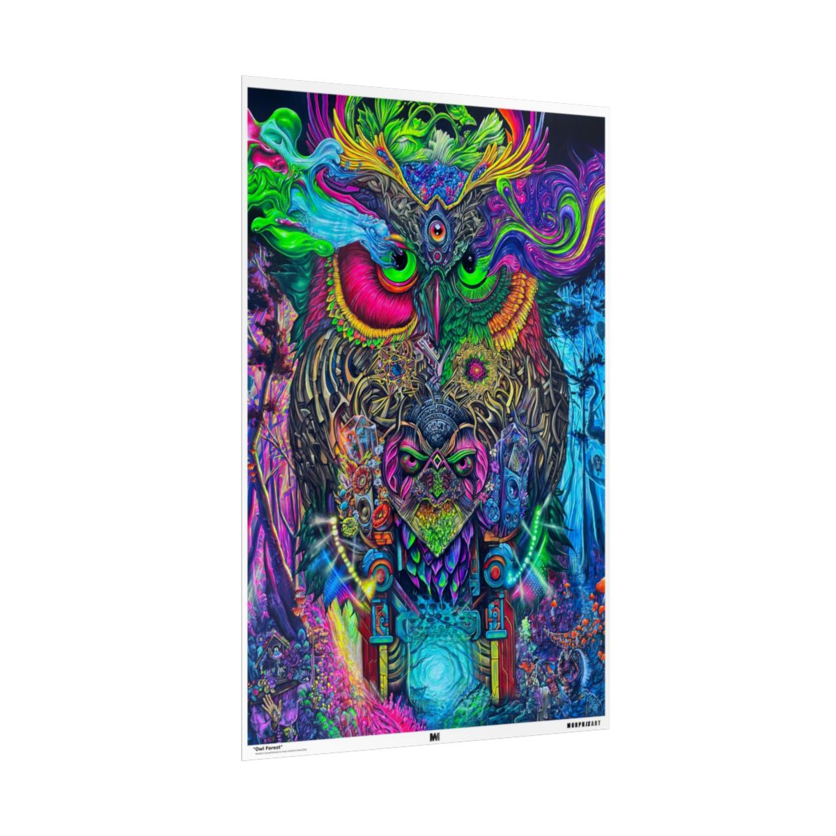 Owl Forest poster side view