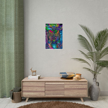 Owl Forest 16″ x 24″ (Vertical) / Semi Glossy wall view