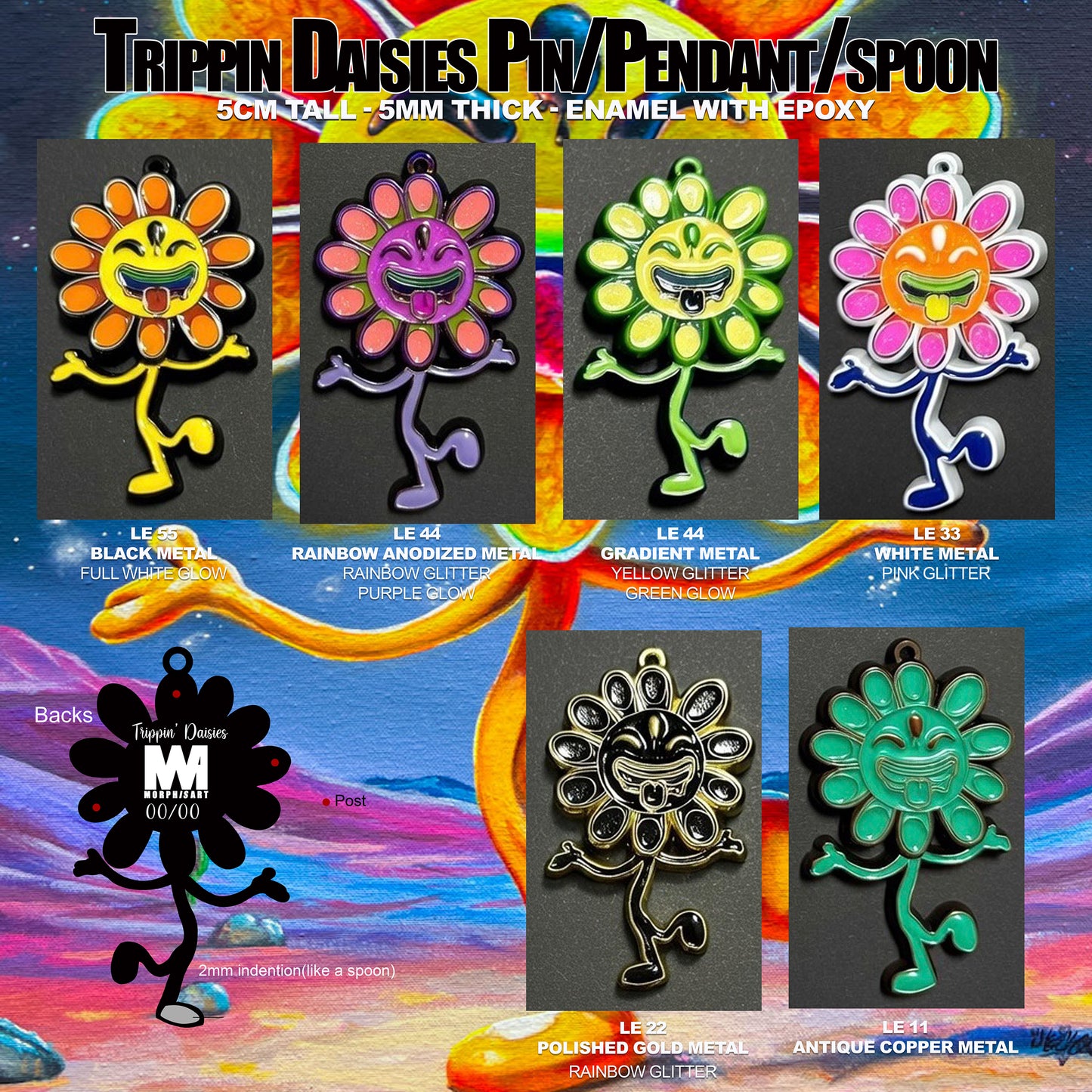 Trippin Daisies - Pins