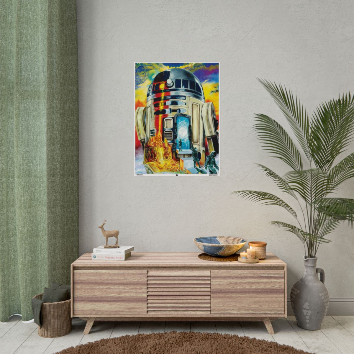 R2Doorway 24" x 32" (Vertical) / Matte wall view