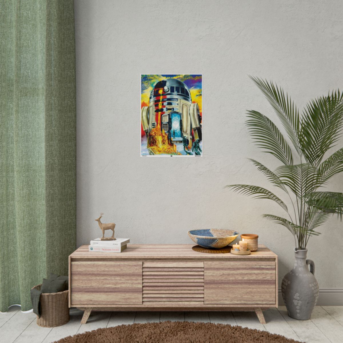 R2Doorway 18″ x 24″ (Vertical) / Matte wall view