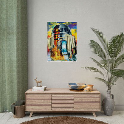 R2Doorway 24" x 32" (Vertical) / Semi Glossy wall view