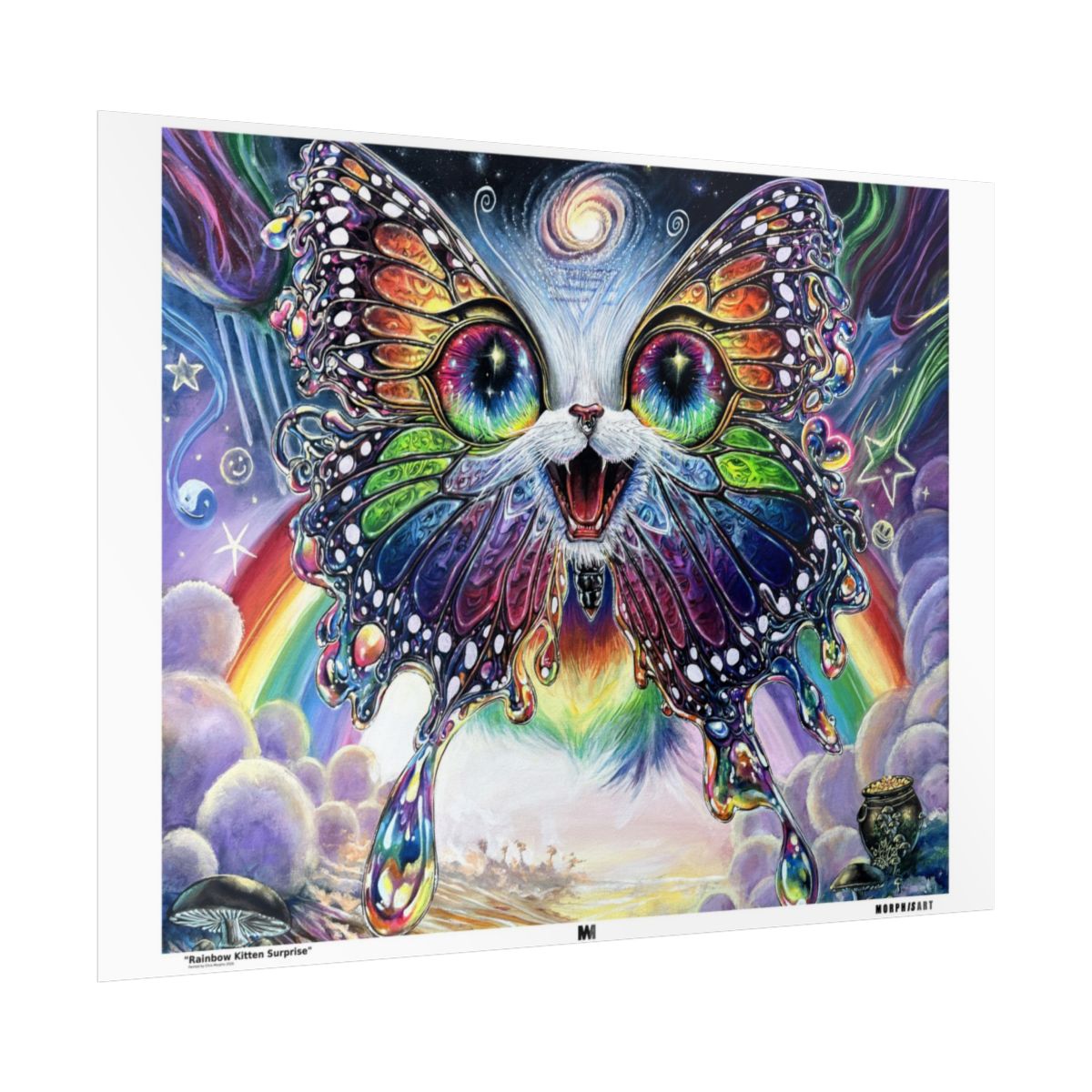 Rainbow Kitten Surprise poster side view