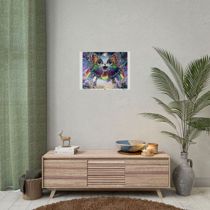 Rainbow Kitten Surprise 24″ x 18″ (Horizontal) / Semi Glossy wall view