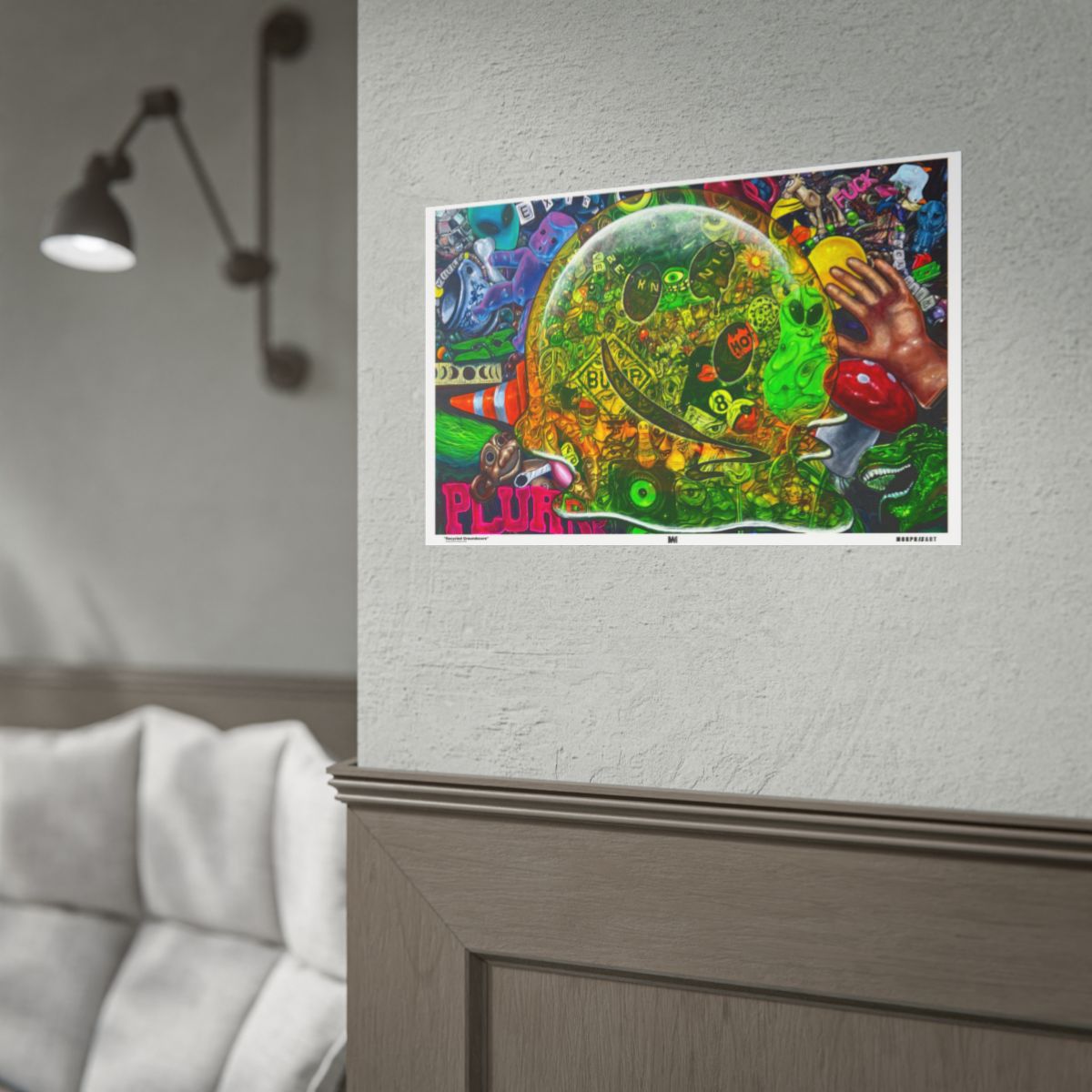 Recycled Groundscore 18″ x 12″ (Horizontal) / Matte wall view