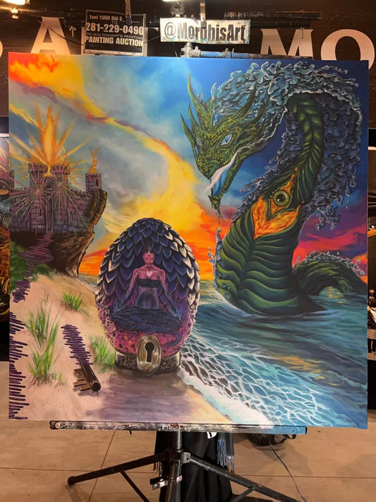 Water Dragon Kingdom - Original Painting