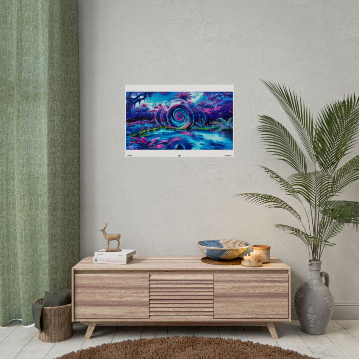 Sol Vortex 30″ x 20″ (Horizontal) / Semi Glossy wall view