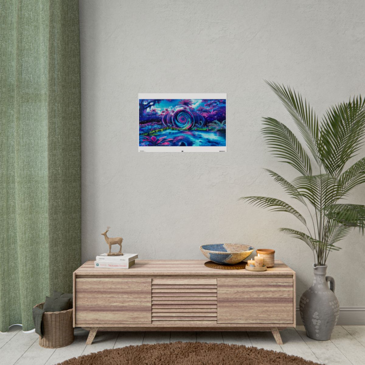 Sol Vortex 24″ x 16″ (Horizontal) / Semi Glossy wall view
