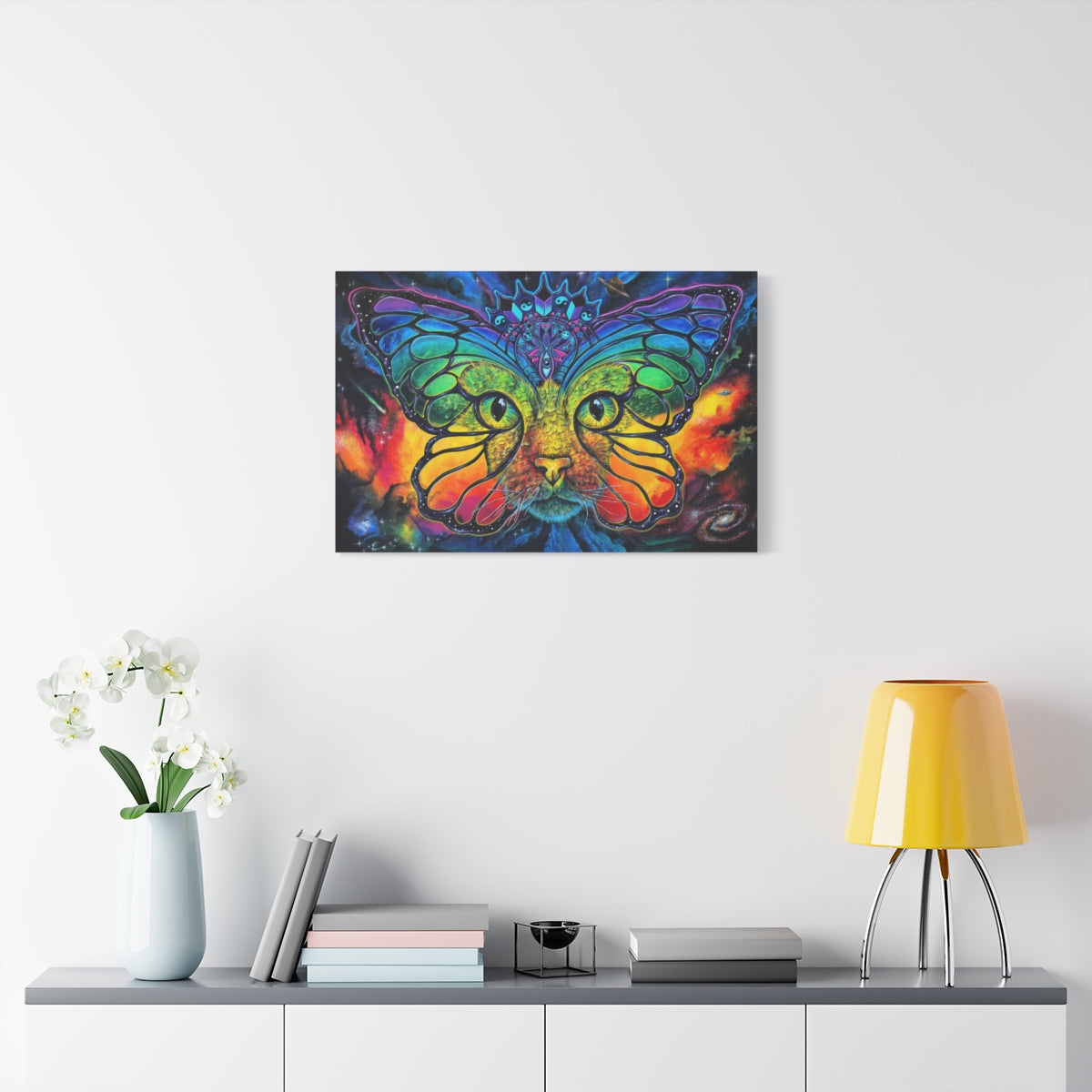 Space Catterfly 30″ x 20″ (Horizontal) / 1.25" wall view