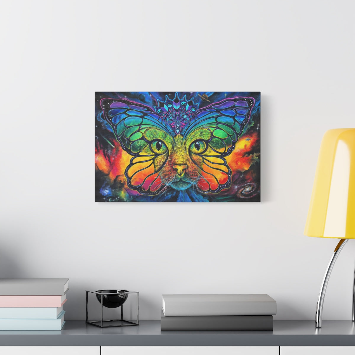 Space Catterfly 18″ x 12″ (Horizontal) / 1.25" wall view
