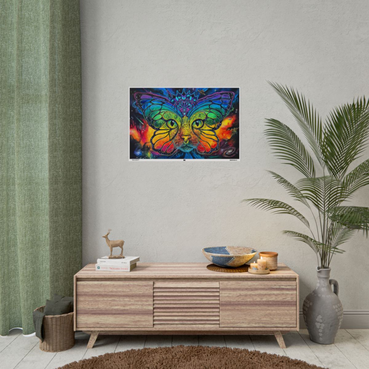 Space Catterfly 30″ x 20″ (Horizontal) / Matte wall view