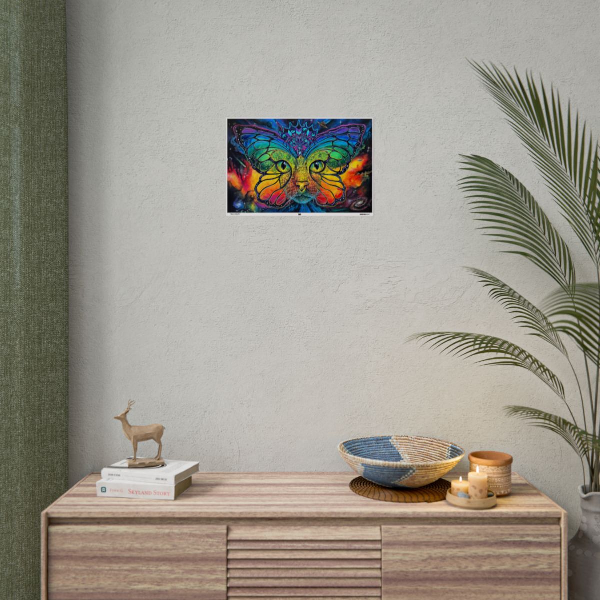 Space Catterfly 18″ x 12″ (Horizontal) / Semi Glossy wall view