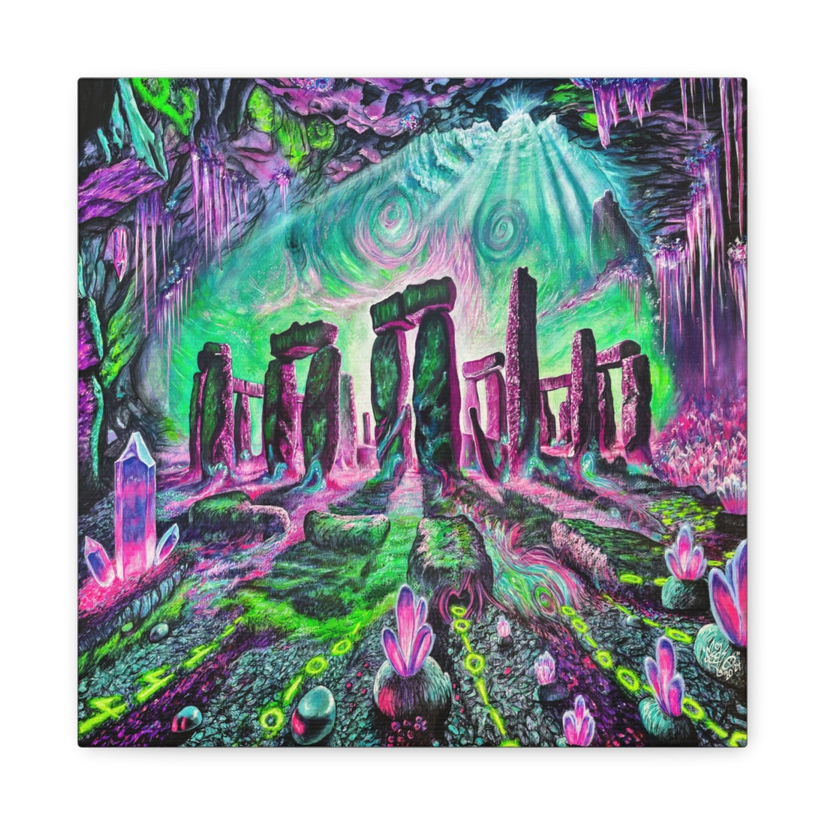 Stonehenge Caverns canvas front view