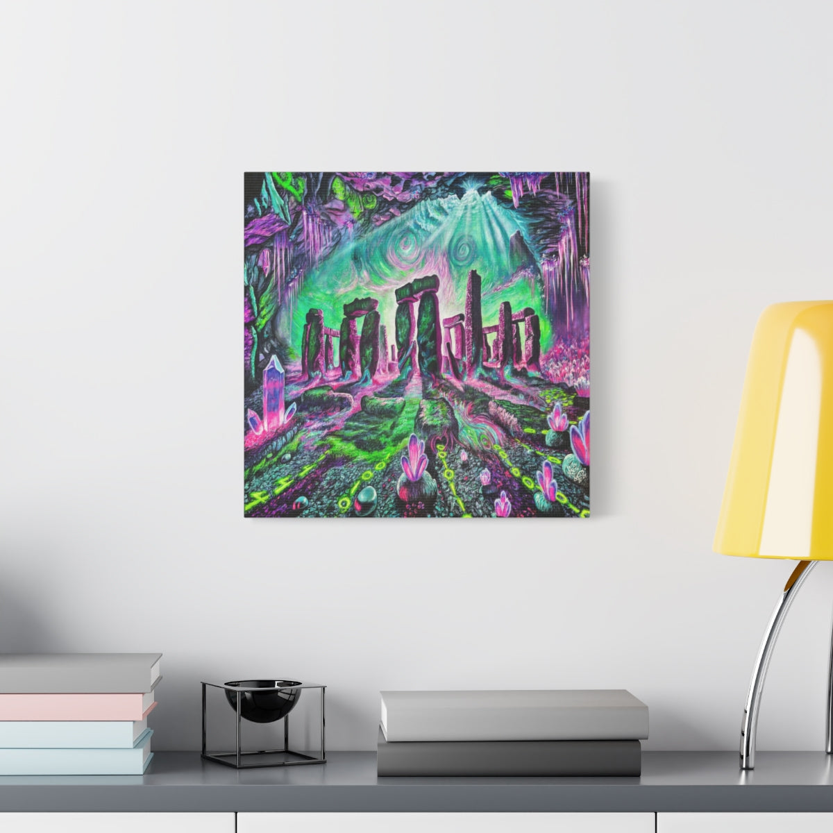 Stonehenge Caverns 16″ x 16″ / 1.25" wall view