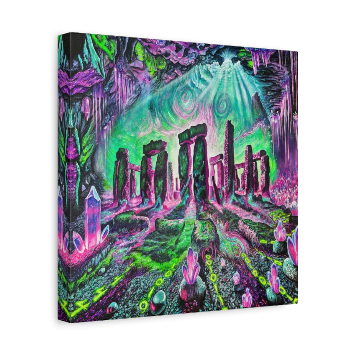 Stonehenge Caverns canvas side view