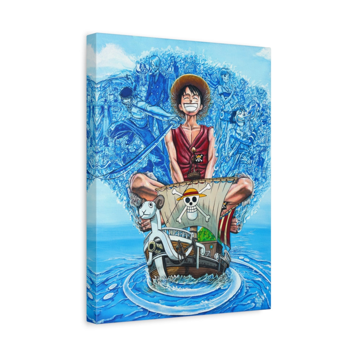 Straw Hat Frequencies canvas side view