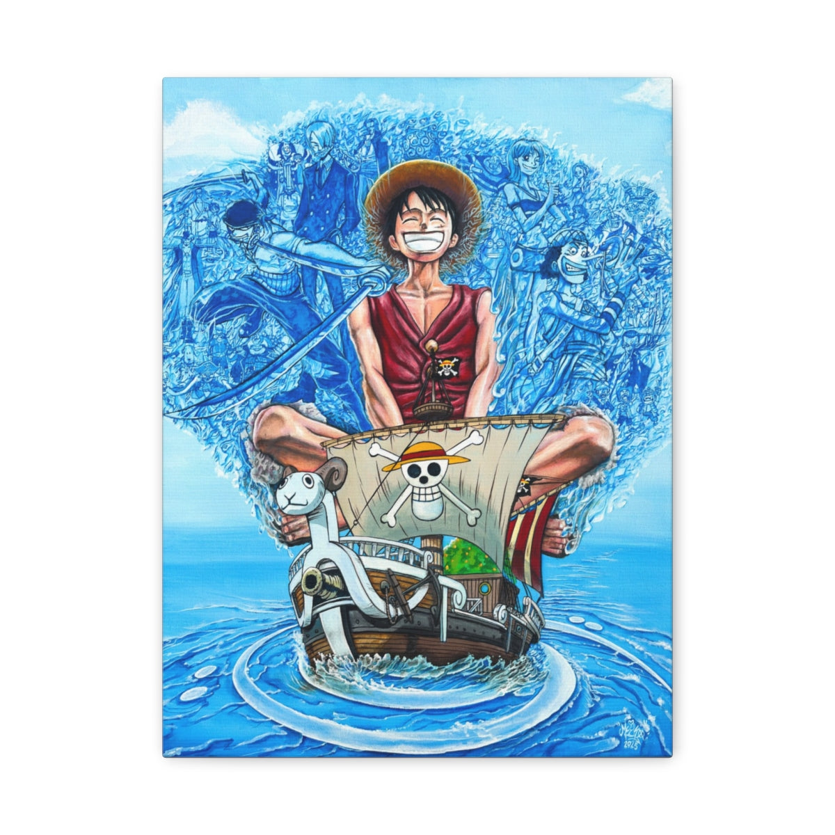 Straw Hat Frequencies canvas front view