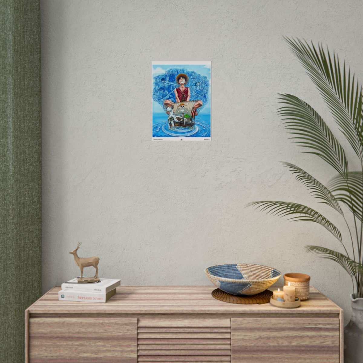 Straw Hat Frequencies 12" x 16" (Vertical) / Semi Glossy wall view