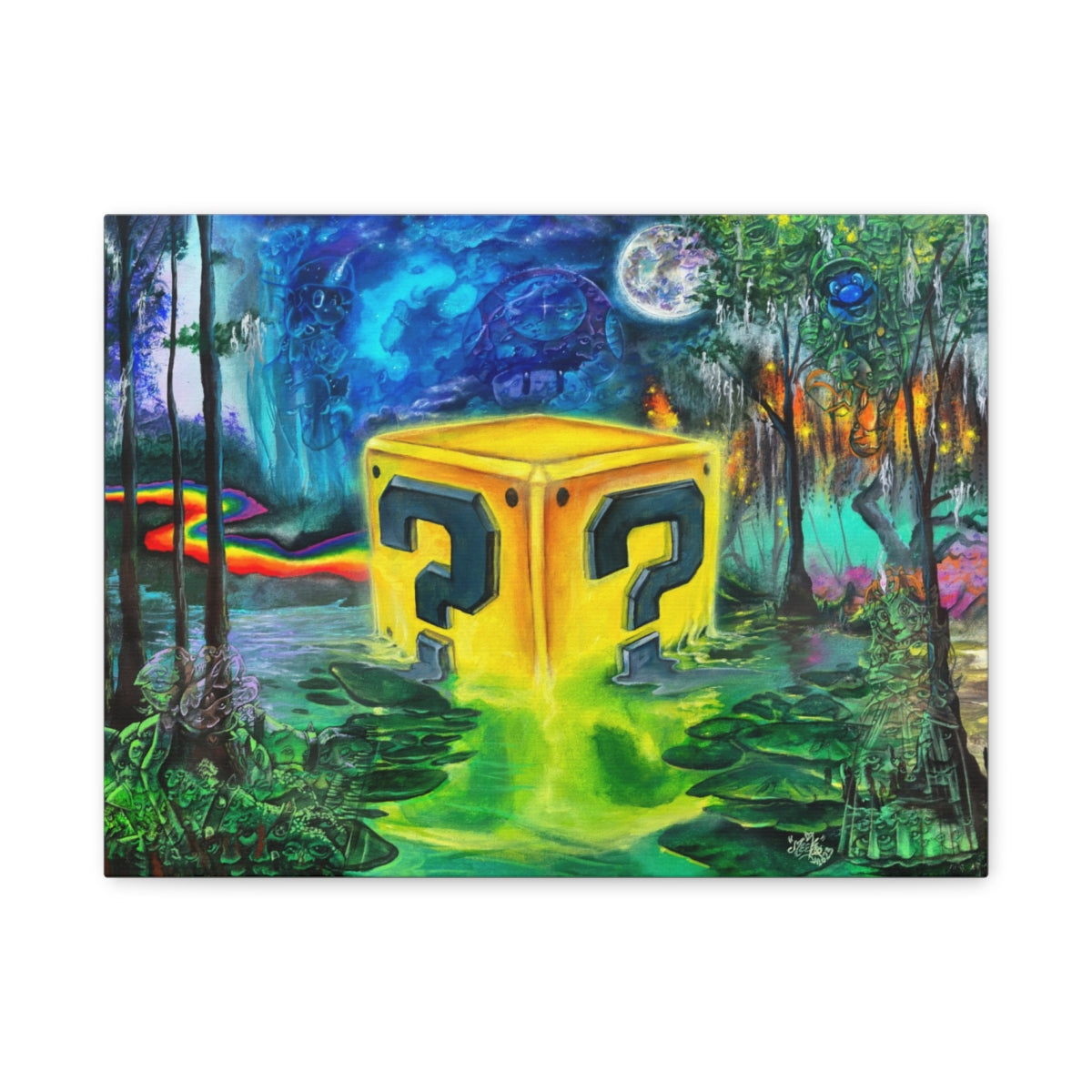Super Suwanne Power Up canvas front view
