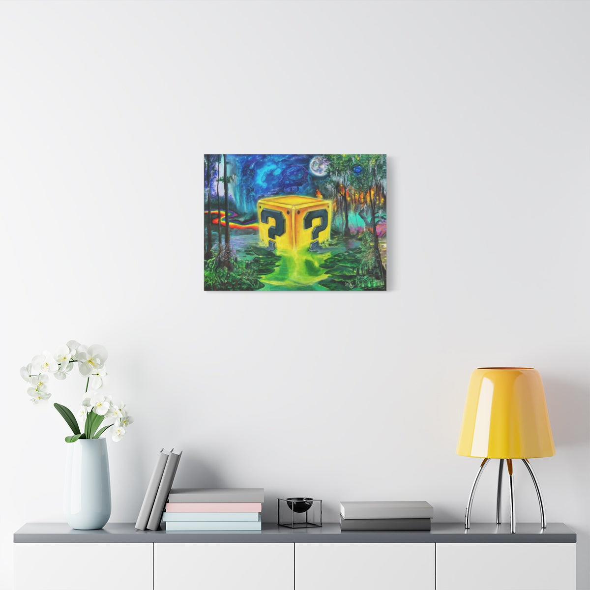Super Suwanne Power Up 24″ x 18″ (Horizontal) / 1.25" wall view
