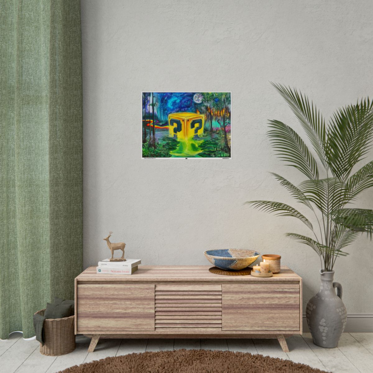 Super Suwanne Power Up 24″ x 18″ (Horizontal) / Matte wall view