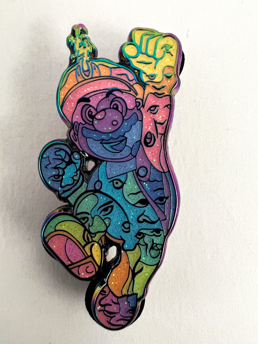 Super Suwannee Power Up - Pin - Mario, Rainbow Anodized