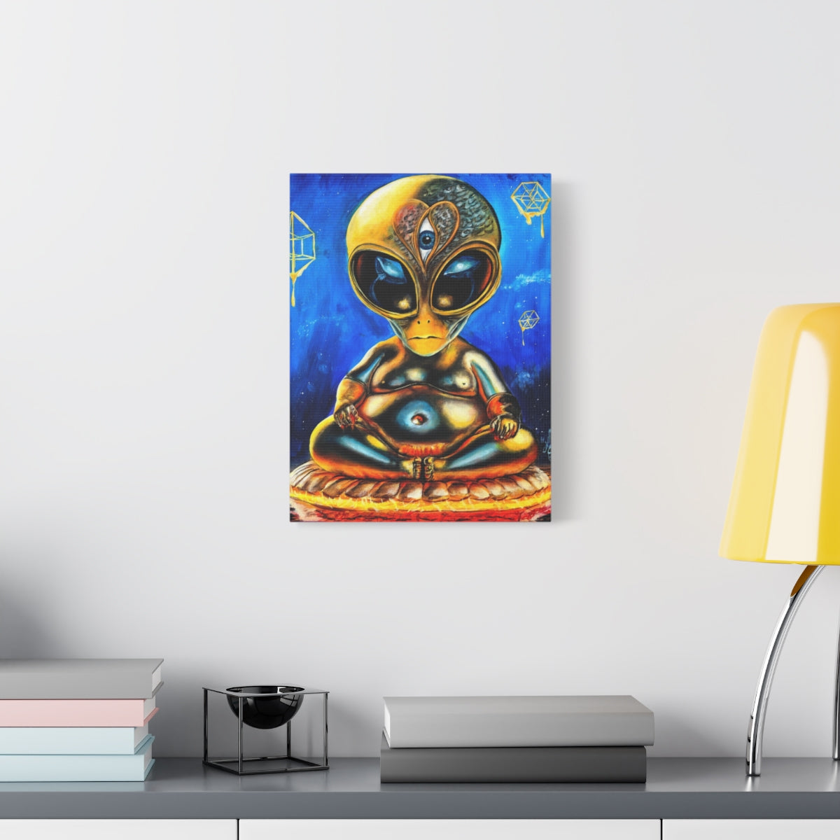 The Cosmic Buddah 12″ x 16″ (Vertical) / 1.25" wall view