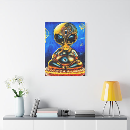 The Cosmic Buddah 24" x 32" (Vertical) / 1.25" wall view