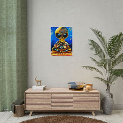 The Cosmic Buddah 18″ x 24″ (Vertical) / Matte wall view
