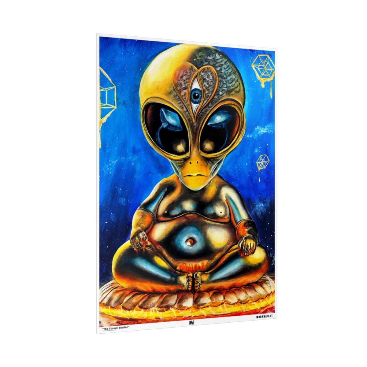 The Cosmic Buddah poster side view