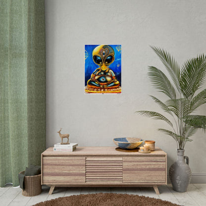 The Cosmic Buddah 18″ x 24″ (Vertical) / Semi Glossy wall view
