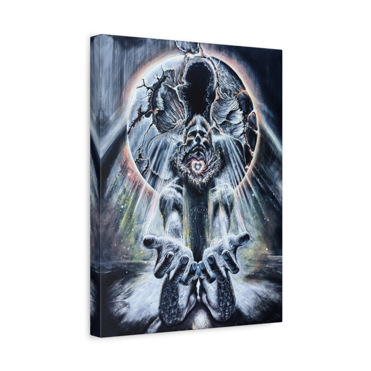 The Offering canvas side view