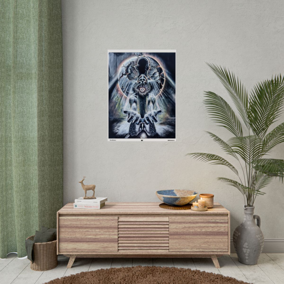 The Offering 24" x 32" (Vertical) / Semi Glossy wall view