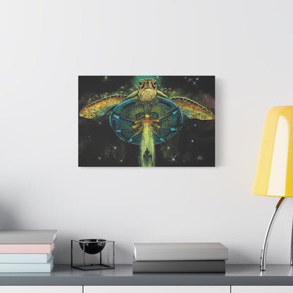 Turtle Abduction 18″ x 12″ (Horizontal) / 1.25" wall view