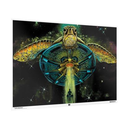 Turtle Abduction poster side view