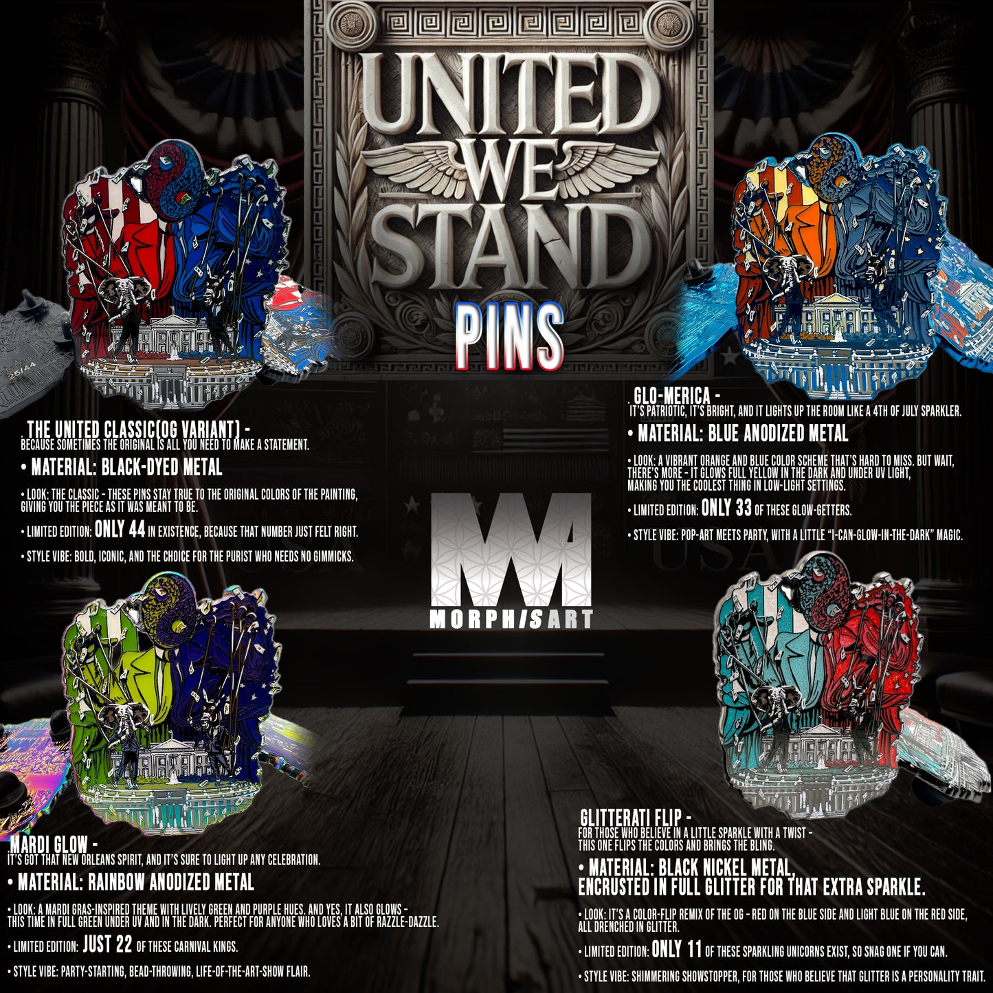 United We Stand - Pins