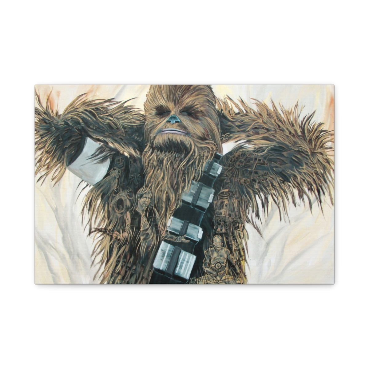Wookie Meditation canvas front view