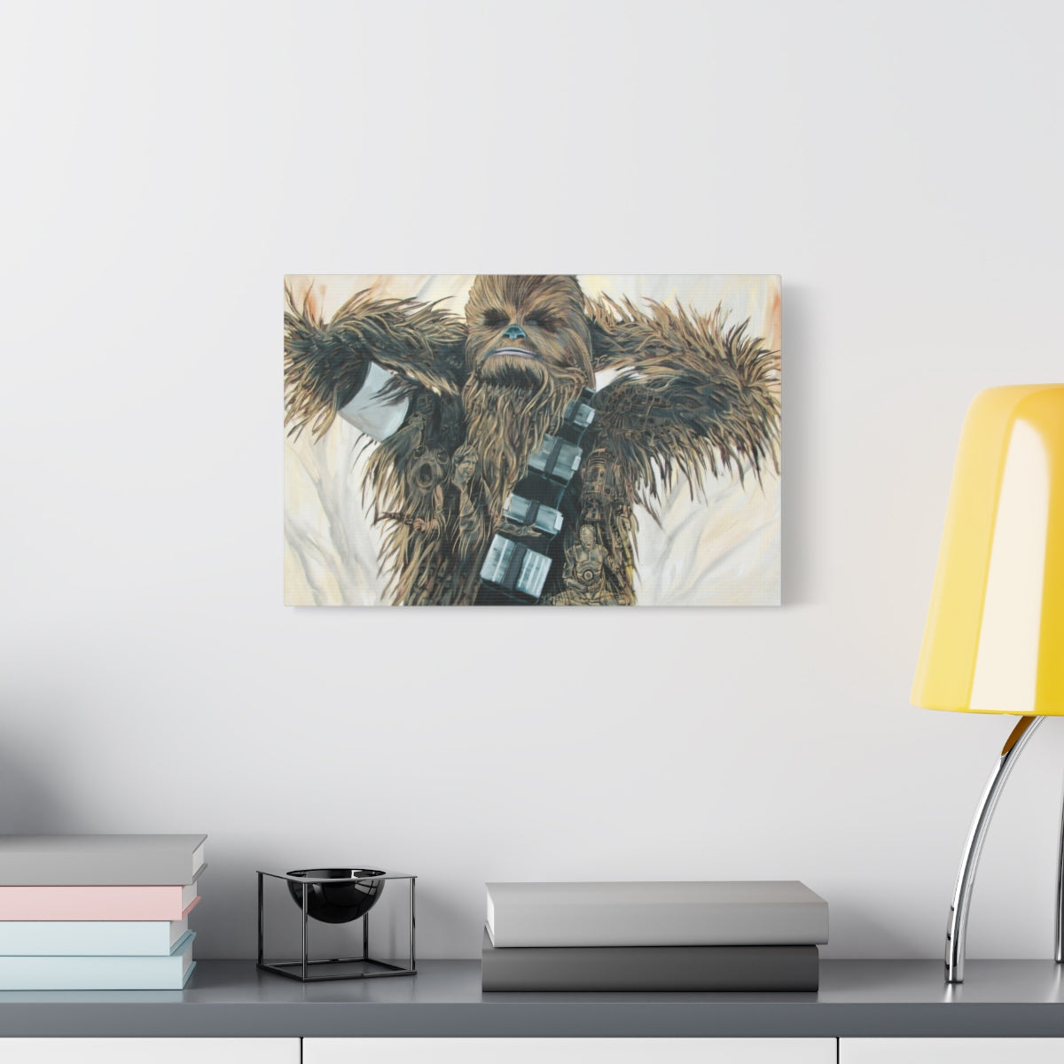 Wookie Meditation 18″ x 12″ (Horizontal) / 1.25" wall view
