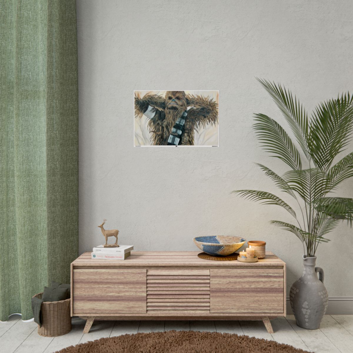 Wookie Meditation 24″ x 16″ (Horizontal) / Semi Glossy wall view