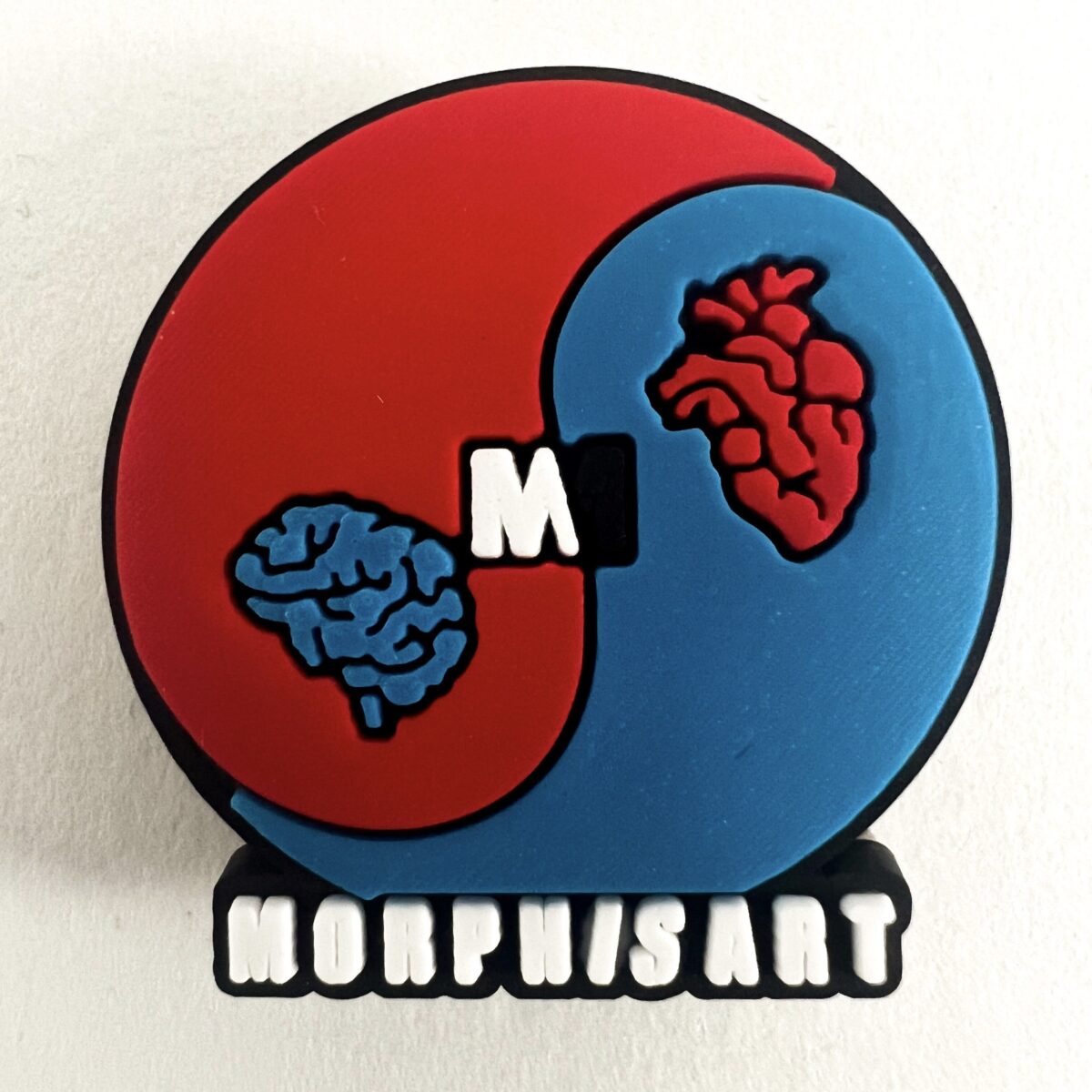 Jibbitz Charm - Croc Charm - Heart Mind Yin Yang