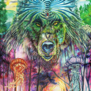 Bear Torus Painting By Morphis Art