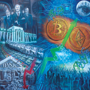 Crypto VS Fiat Painting By Morphis Art