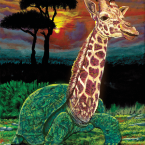 Giraffortoise Painting By Morphis Art