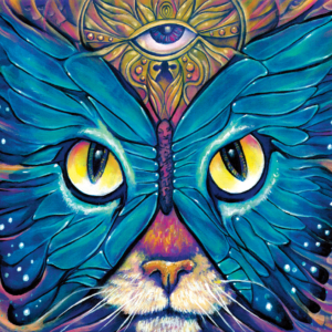 Kittyfly Painting By Morphis Art