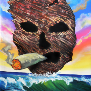 Stoopid Rock Painting By Morphis Art