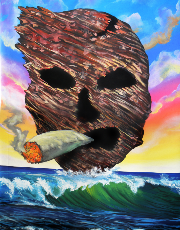 Stoopid Rock Painting By Morphis Art