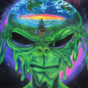 In Your Alien Head Painting By Morphis Art