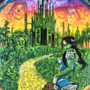 Tripping Down The Yellow Brick Road Painting By Morphis Art