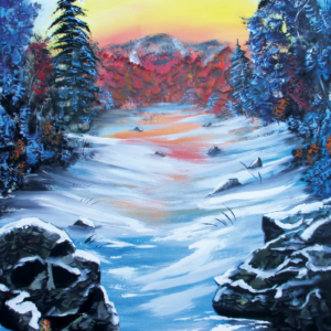 What I Love About Winter Painting by Morphis Art